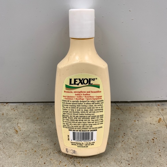 *Partially Used* Bottle Of Lexol-NF Neatsfoot Oil Non-Darkening Leather Dressing - Picture 3 of 3